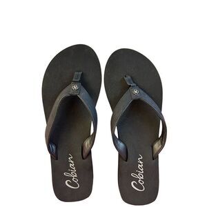 Cobian black flip flops size 11